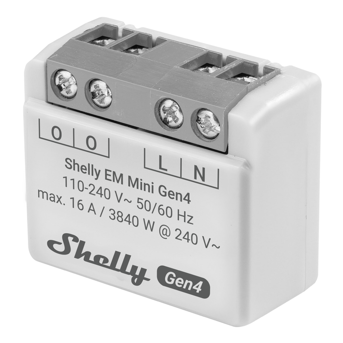 Shelly Mini EM Gen4 WiFi & Zigbee Operated Smart Energy Meter (SHEL-MINI-EM-GEN4)