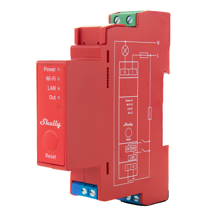 Shelly Pro Dimmer 1PM DIN Rail Smart Dimmer with Power Monitoring (SHEL-PRO-DIMMER-1PM)