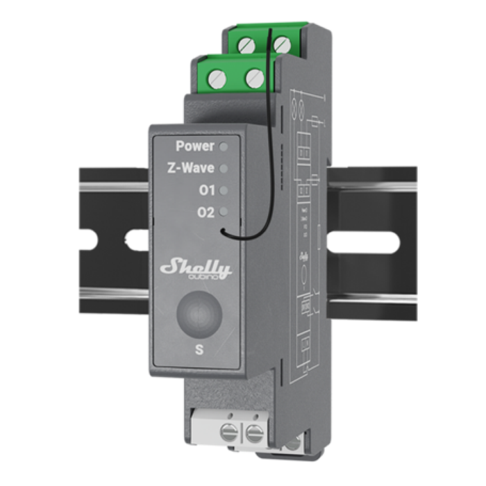 Shelly Qubino Wave Pro 2 two-channel Smart Switch with Dry Contacts (SHEL-QUBINO-WAVE-PRO-2)