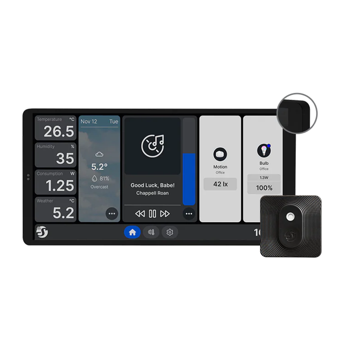 Shelly Touch Screen Wall Display X2 & BLU H&T (Black) (SHEL-WALL-DISPLAY-X2-H-T-BK)