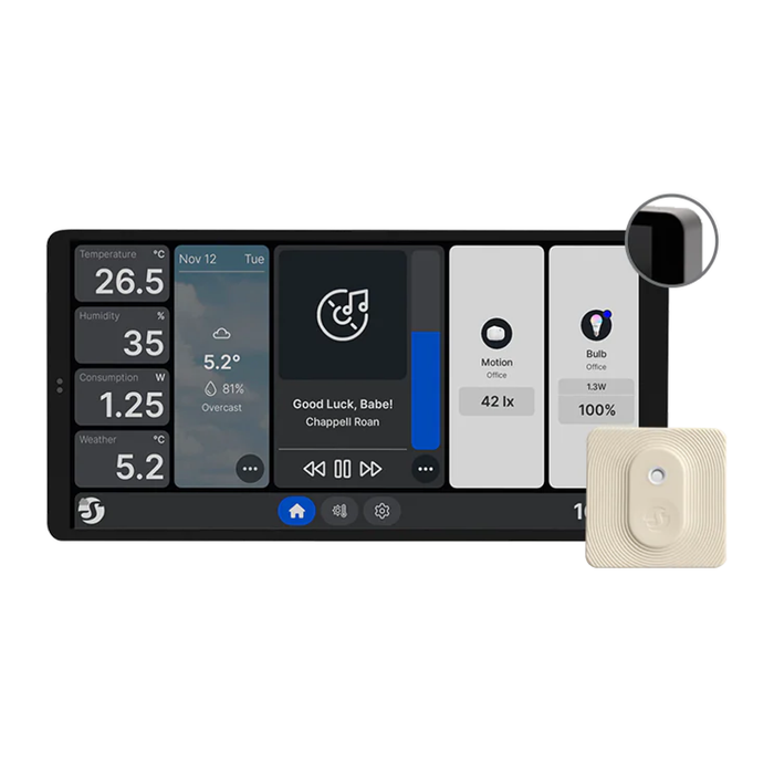 Shelly Touch Screen Wall Display X2 & BLU H&T (Silver) (SHEL-WALL-DISPLAY-X2-H-T-SIL)