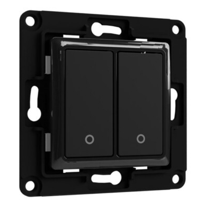 Shelly Wall Switch 2 (Black) (SHEL-WALL-SWITCH-2-BK)