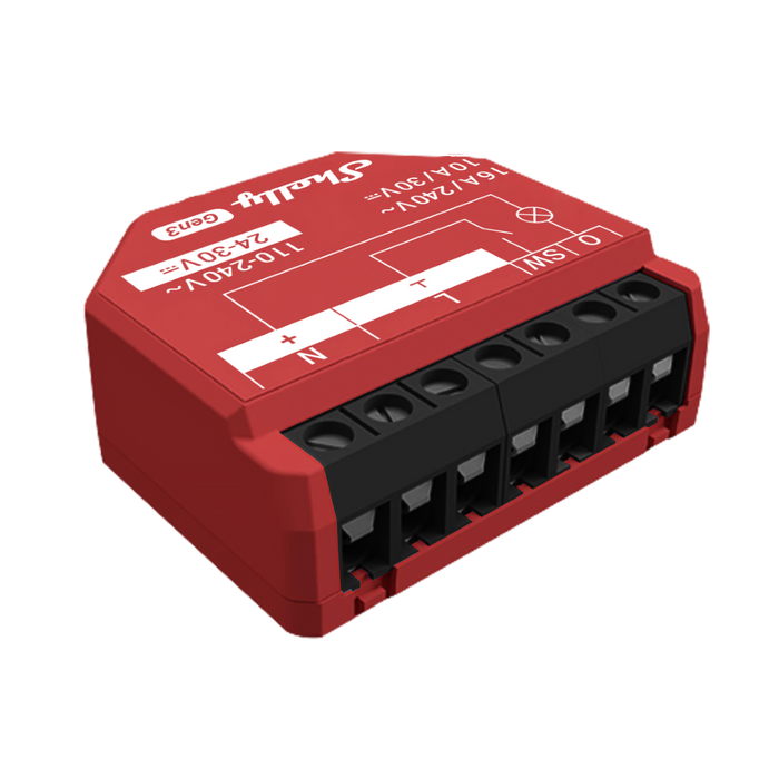 Shelly 1PM Gen3 WiFi Operated Smart Switch with Power Metering (SHEL-1PM-GEN3)