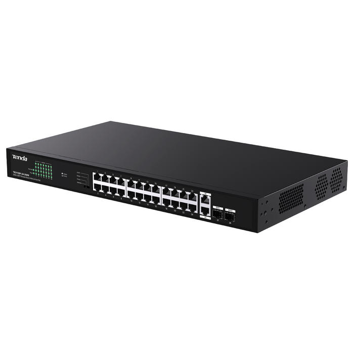 Tenda TEG1128P-24-250W - 24 Port PoE 250w Gigabit Switch (TEN-TEG1128P-24-250W)