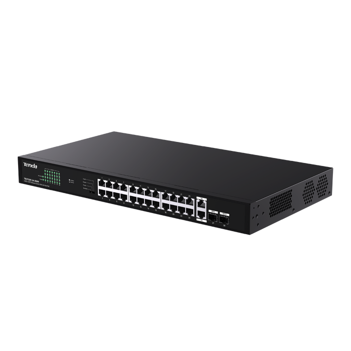 Tenda TEG1120P-16-250W - 16-Port Gigabit PoE Switch (250W)-(TEN-TEG1120P-16-250W)