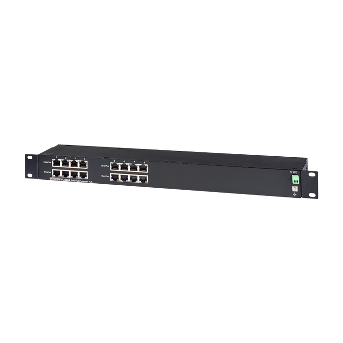 Vigitron 8-Port MaxiiCopper Ethernet/PoE Extender up to 900m, Requires 72w PoE or 12VDC 3ah-(VIG-VI2308A)