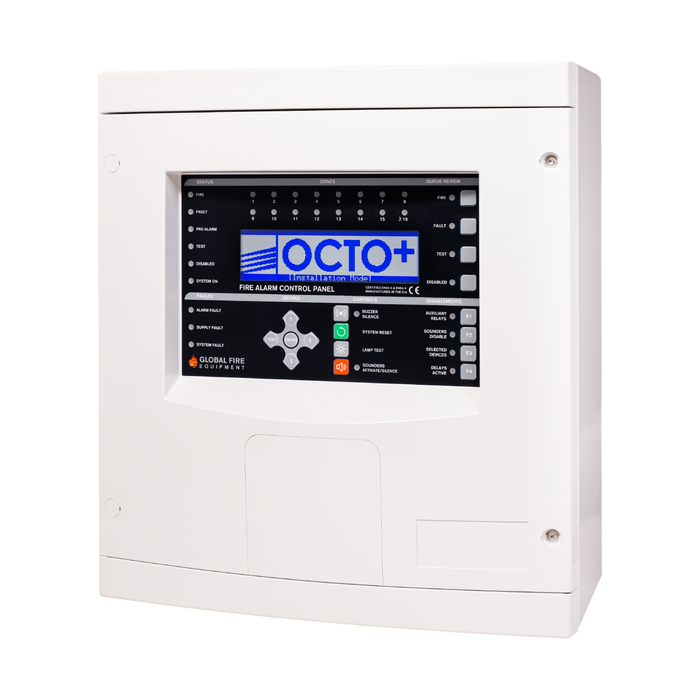 Global Fire OCTO-2 2 Loop Addressable Fire Alarm Control Panel – OCTO-2