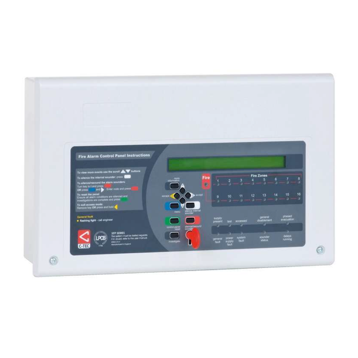 C-TEC XFP 1 Loop 16Z Fire Panel - CAST Protocol-(CTEC-XFP501E/CA)
