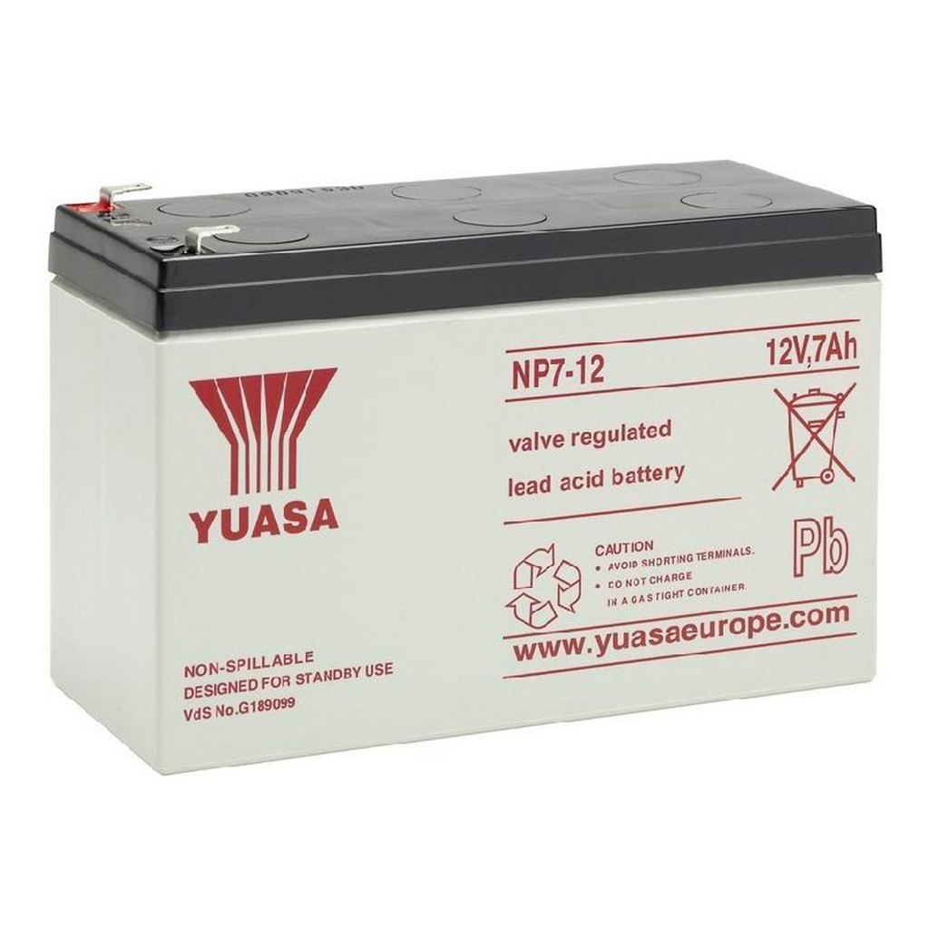Yuasa NP 12v 7Ah Alarm Battery (NP7-12) — adk-security