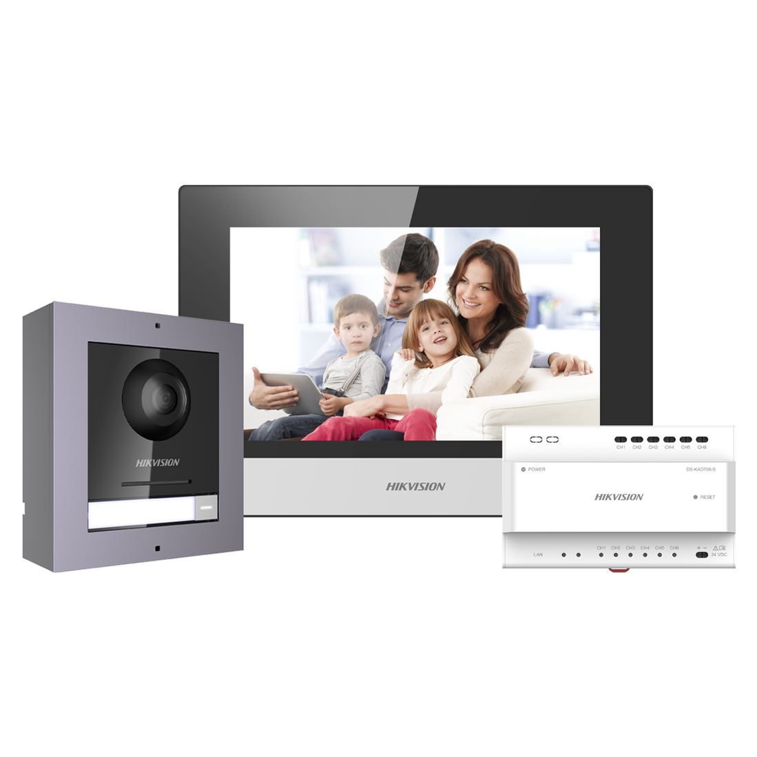 NEW Hikvision 2 Wire Modular Intercom Kit (DS-KIS702Y) — adk-security
