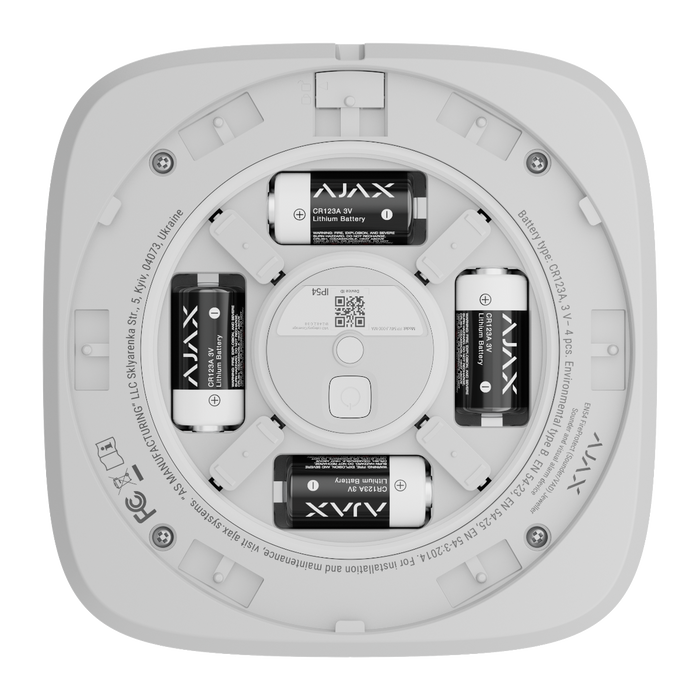 Ajax EN54 FireProtect Sounder/VAD Sounder Beacon - White (AJA-118599)