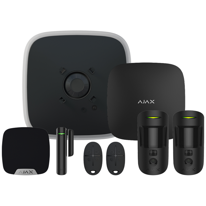 Ajax DoubleDeck Hub2 Plus Wireless Camera Starter Kit 1 - Black (AJA-23317)