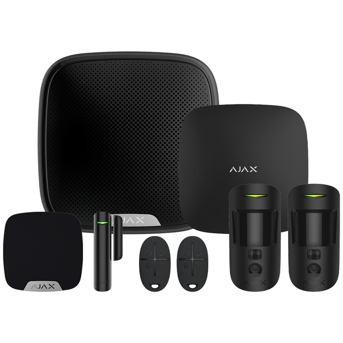 Ajax Hub2 Plus Wireless Camera Starter Kit 1 - Black (AJA-23306)