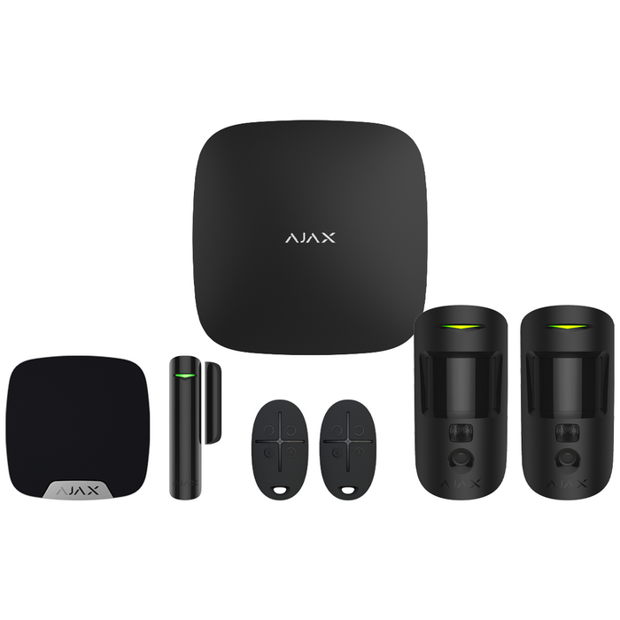 Ajax Hub2 Plus Wireless Camera Starter Kit 2 ‑ Black (AJA‑23325)