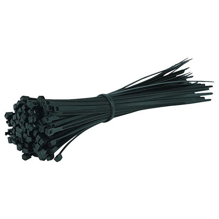 Black 4.8 x 300 Cable Ties - Pack of 100 (CON-CABTIE-4.8-300)
