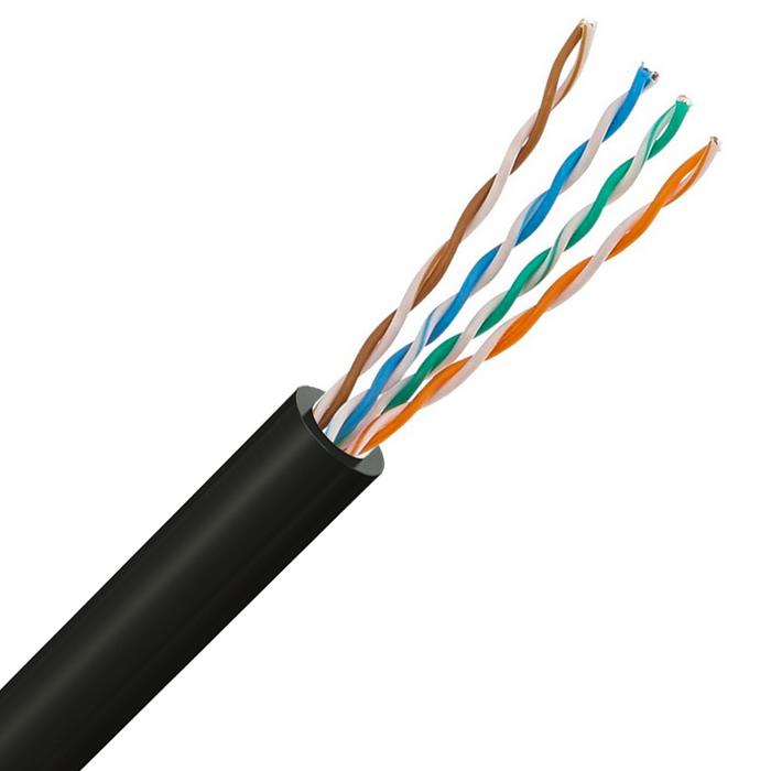 CAT5E External Copper Cable 305m - Black (CAB-CAT5E-B)