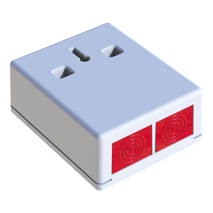 CQR Grade 3 Top Push Panic Button with Resistors - White (PADP3/WH)