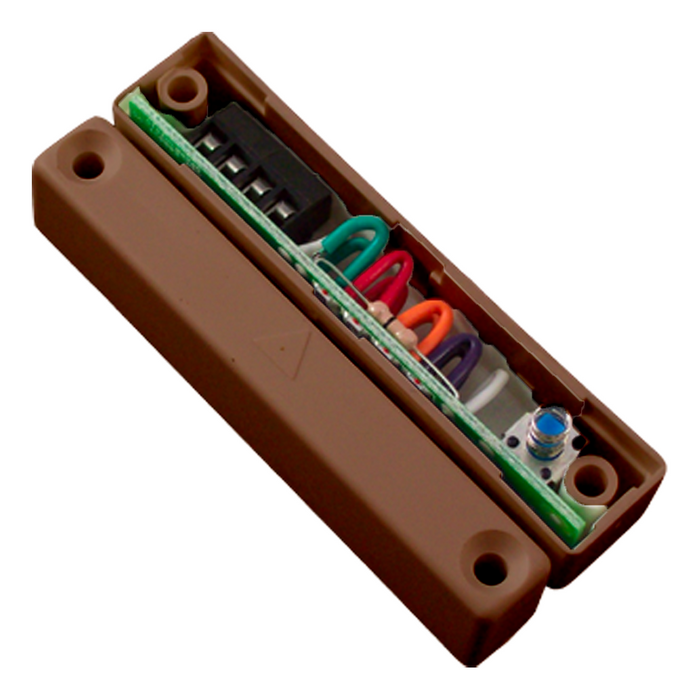 CQR Surface Grade 2 Magnetic Door Contact with Tamper & Resistors - Brown (SC517/BR/MULTI/G2/EN)