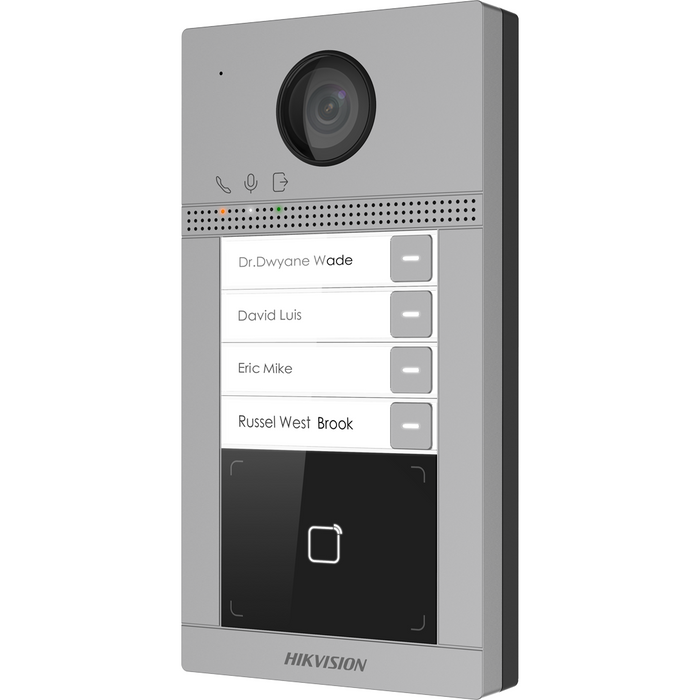Hikvision IP 4 Button Villa Intercom with Prox (DS-KV8413-WME1)