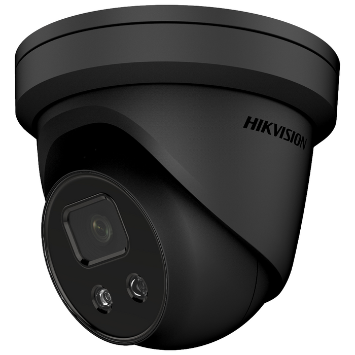 Hikvision IP Acusense DarkFighter 4K 8MP 30m Turret Dome with Mic/Speaker/Alarm 2.8mm - Black  (DS-2CD2386G2-ISU/SL-2.8MM-BK)