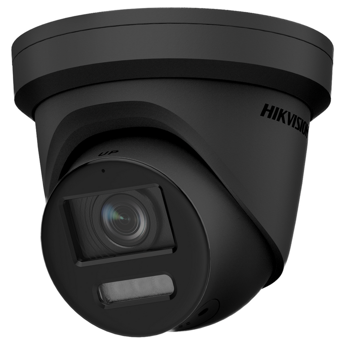 Hikvision IP Acusense ColorVu 4K 8MP 30m Turret Dome with Mic/Speaker/Alarm 2.8mm - Black (DS-2CD2387G2-LSU/SL-2.8-BK)