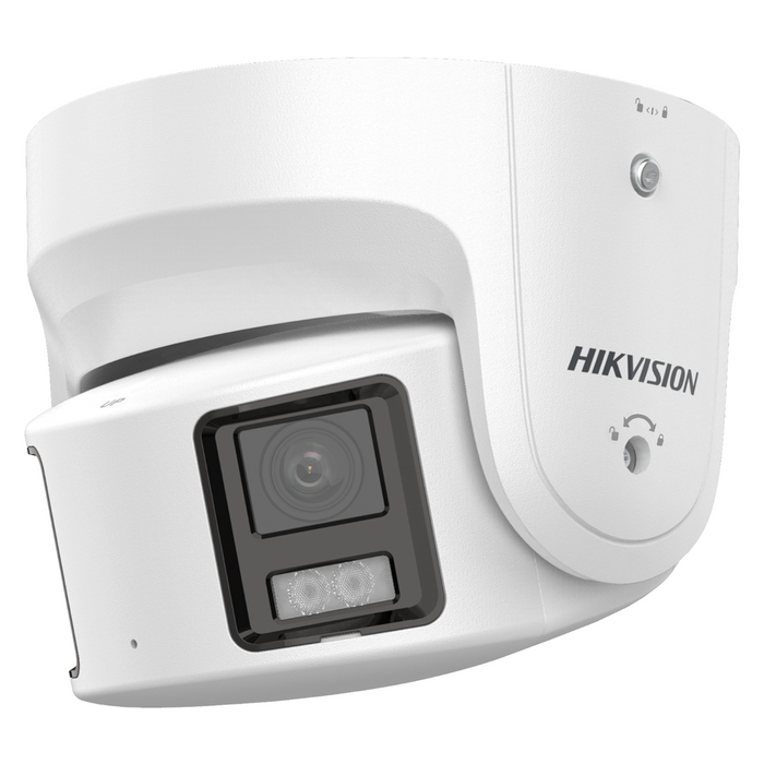Hikvision IP Acusense Panoramic ColorVu 4K 8MP 40m Turret with Mic/Speaker/Alarm (DS-2CD2387G2P-LSU/SL-4MM)