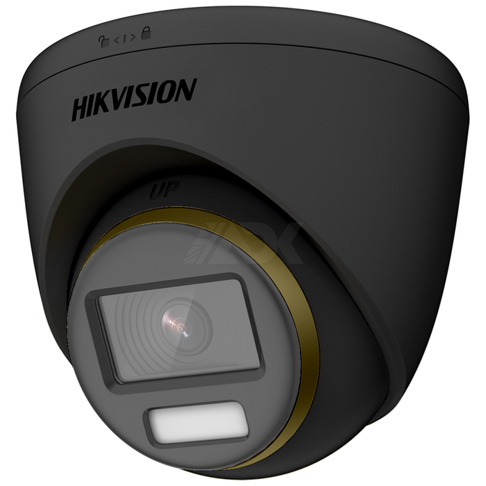 Hikvision ColorVu AoC 3K 40m Turret Dome with Microphone 2.8mm - Black (DS-2CE72KF0T-FS-2.8MM-BK)