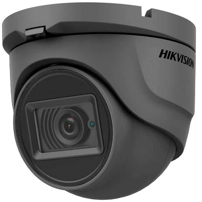Hikvision AoC 5MP 30m Turret Dome with Microphone 2.8mm - Grey (DS-2CE76H0T-ITMFS-2.8MM-GR)