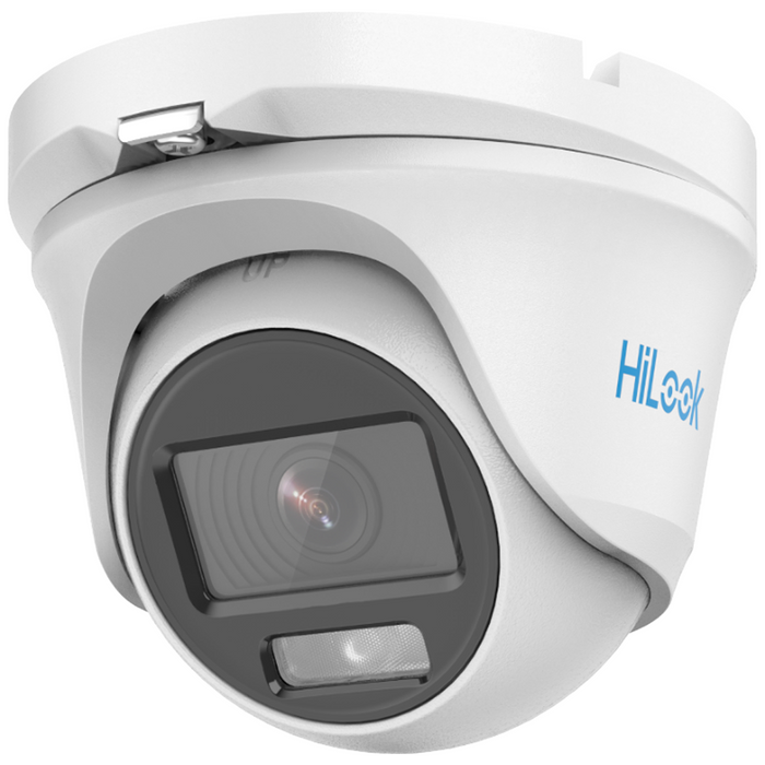 HiLook by Hikvision ColorVu AoC 3K 5MP 20m Turret Dome with Microphone 2.8mm (THC-T159-MS-2.8MM)